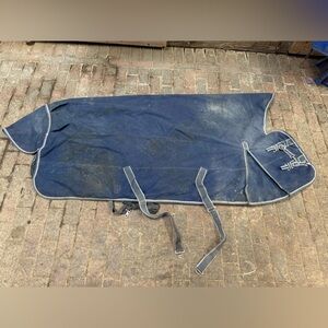 Smartpak 75” 0 Gram High Neck Blue Turnout Sheet